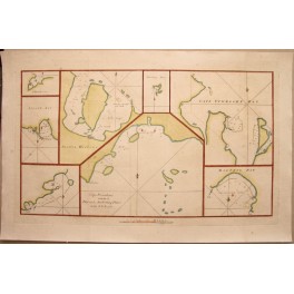 1773 Antique map Chile Island Dolphin Bay Capt.Cook Voyages