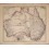 Australia Australien Sydney Inlay antique map Peterman 1883 