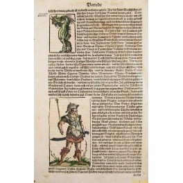 Germanic neopaganism, heathenism, antique leaf by Seb. Munster 1550