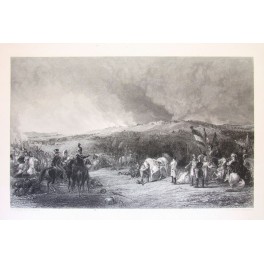The Battle of Borodino, Napoleon Fine print 1850