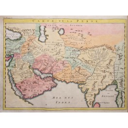  PERSIA CARTE DE LA PERSE ANTIQUE MAP INDIA BELLIN 1760