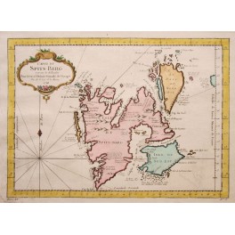 Svalbard/Spitsbergen original antique map Bellin 1758