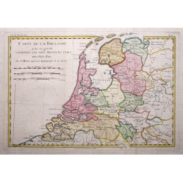 Netherlands Holland Amsterdam antique map Boone 1780 
