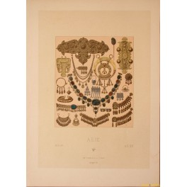 Asia Jewelry Antique print by Firmin Didot et Cie 1860