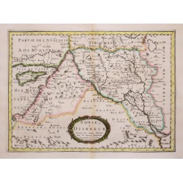 SORIE et DIARBECK Middle East antique map Sanson 1652