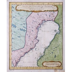  Golphe De Bothnie Old map Gulf Bothnia Scandinavia Bellin 1758