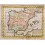 Spain Portugal L’ESPAGNE antique map by Buffier 1744