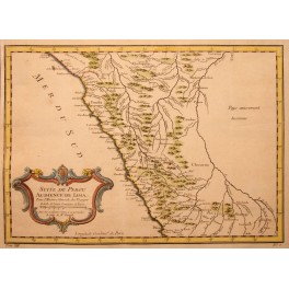  Peru Suite du Lima antique old map by d’Anville 1756