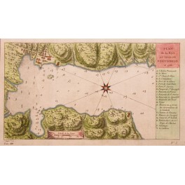 Panama Portobello South America antique plan Bellin 1756