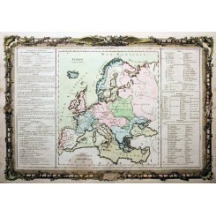 Souverainetes de L’Europe Old map Europe by Desnos 1761