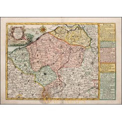 Flanders Belgium Zeeland Holland antique map Schreibern 1796