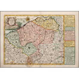 Flanders Old map Grafschafft Flandern Schreibern 1796