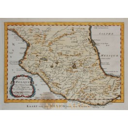Carte du Mexique antique map Central Mexico Bellin 1754
