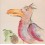 2. Bird Art Print Limited Edition original pastel. Vögel 1959