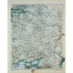 Middle Russia old map Mittleres Russland Meyer1905