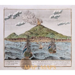 Ternate Moluccas Antique Print Indonesia by Heydt 1744