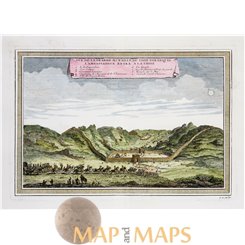 China Great Wall, la Grande Muraille old print by Bellin 1754