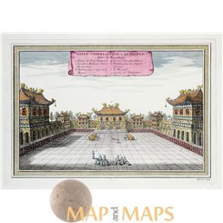 China Forbidden City antique print by Bellin 1754