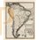 1840 antique atlas map South America