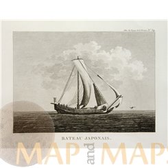 Bateau Japonais Japanese boat 1. La Perouse 1797 | Mapandmaps