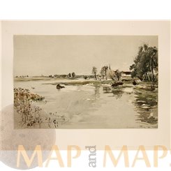 Flood at Pasing Art Print Hochwasser bei Pasing. (Munich) 1890