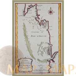 Africa Arguim Island Mauritania, by J.N. Bellin 1747.