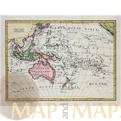 Australia & Oceans Indonesia Micronesia Dufour Map 1828