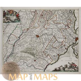 Ultraiectini Dominii Tabula Multo Old map Utrecht de Wit 1690