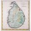 Ceylon Sri Lanka India old antique map Bellin 1750