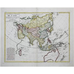 Carte Generale et Politique De L’Asie, Mentelle 1798 