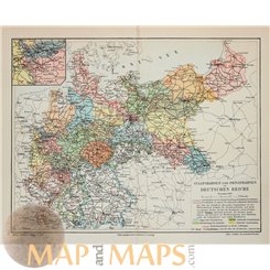 Railway map of the German Empire - Meyer 1905