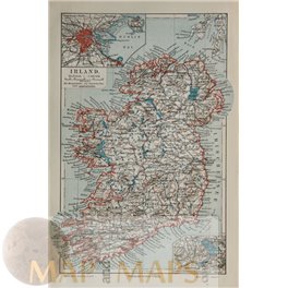  Old map of Ireland Antique maps online Meyer 1905 