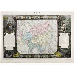 Levasseur,V. - Asie - Asia - Large colored map MAPandMAPs 