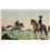 FARMER HORSE AND MILITARY HORSE ANTIQUE PRINT 1780