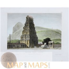 Hindu Temple India Hindustan Antique Prints Meyer 1850