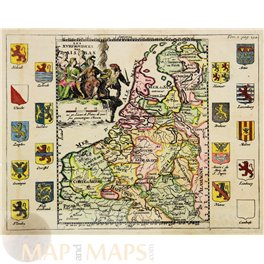 Hollan maps, Seventeen Provinces des Pais Bas La Feuille 1700