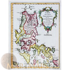 Carte Des Isles Philippines Antique Old map Bellin 1752