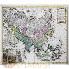 Asia Secundum legitimas Projectionis...Homann map 1744
