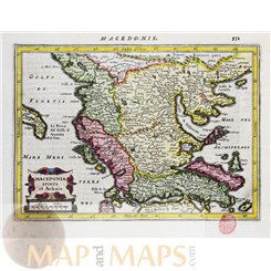 Macedonia, Greece Mercator, Hondius, Jansson, Atlas Minor 1634