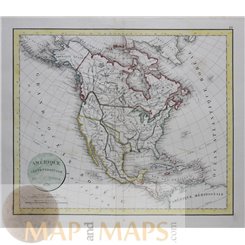 America maps, Amerique Septentrionale by Delamarche 1836