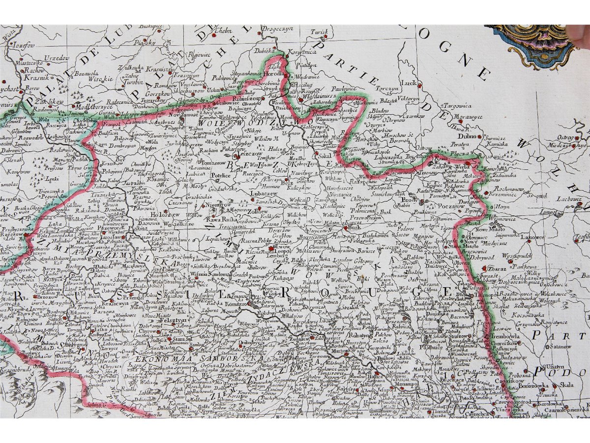 Poland Old Map Pologne Autrichienne Santini 1776 MApandMAPs