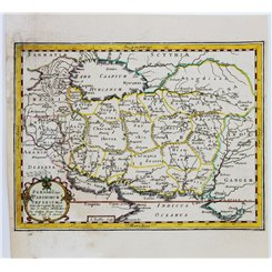 Persaru, sive Parthorum imperium. Old map Iran Sanson 1702.