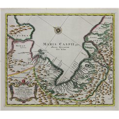 Nouvelle Carte de la province de Kilan en Perse vander AA 1725
