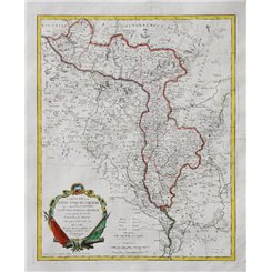 Belarus, Latvia antique map Lithuanie Russienne Santini 1776