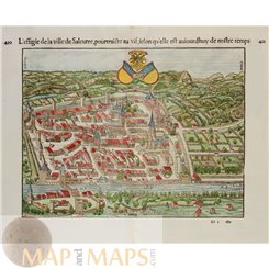 Solathum Switzerland L'Effigie de la ville de Saleurre by Munster 1552