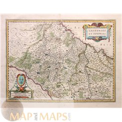Gastinois Et Senonois France old map by Janssonius 1638