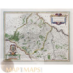 France Antique Map Gastinois Et Senonois Janssonius 1636