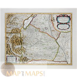 Nova Alemanniae sive Sueviae Old Map Janssonius Hondius 1638