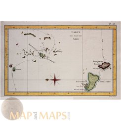 Cook voyages - Carte des Isles des Amis - Cook 1778