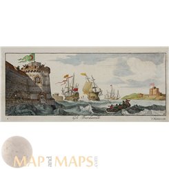 Turkey antique prints Dardanelles Hellespont Peeters 1650